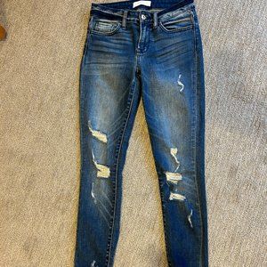 Veret Premium Distressed High Waisted Skinny Jeans *Size 25* Like New Condition